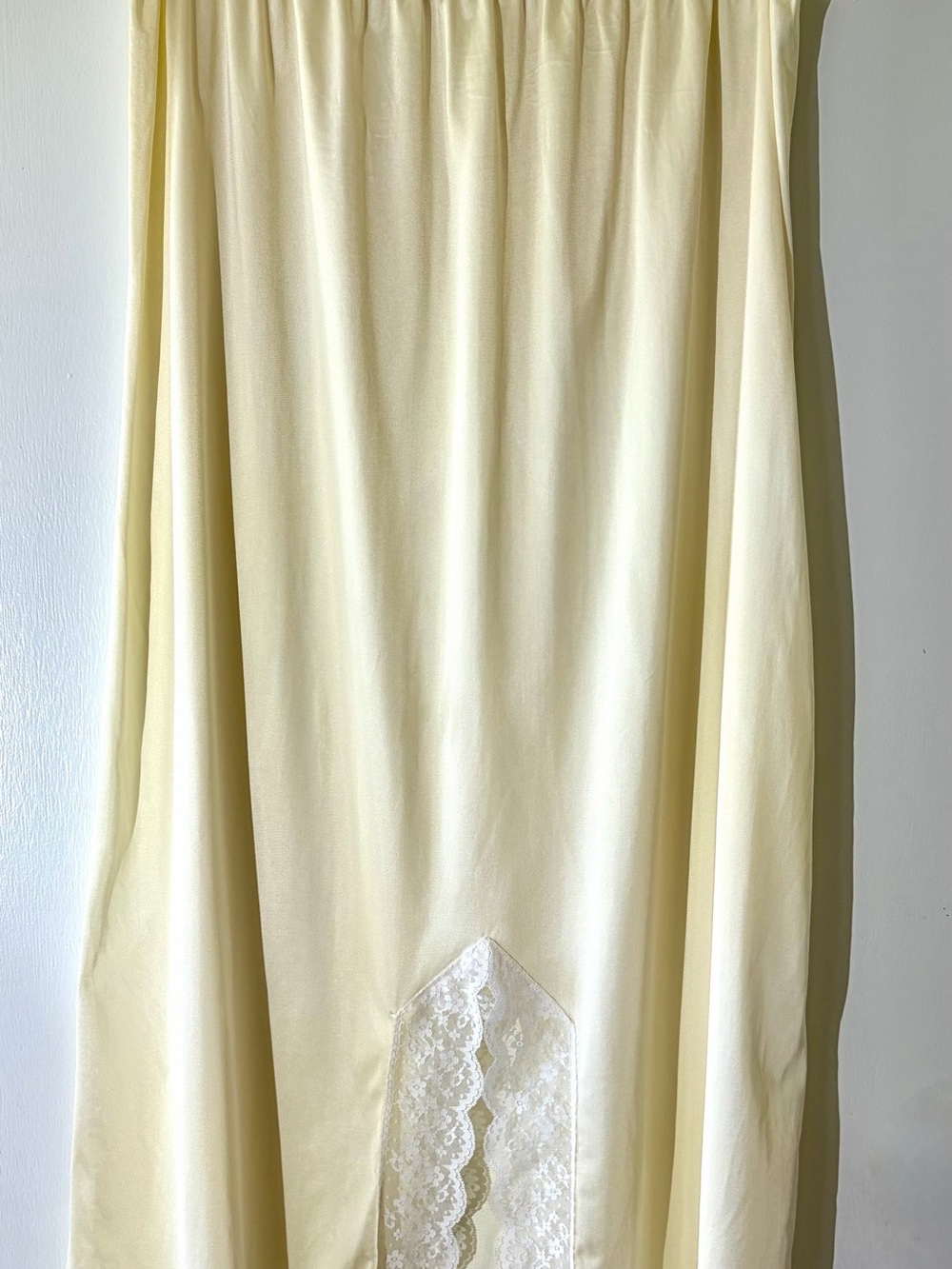 Vintage Perfectform Lace Half Slip Yellow Size 3X